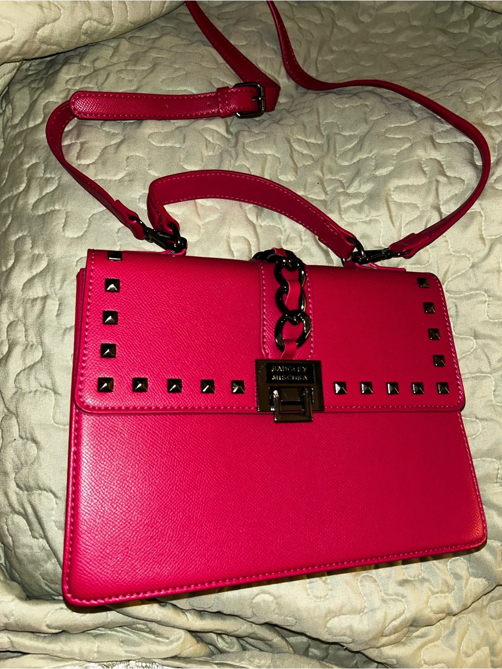 Preloved Badgley Mischka Studded Crossbody Bag